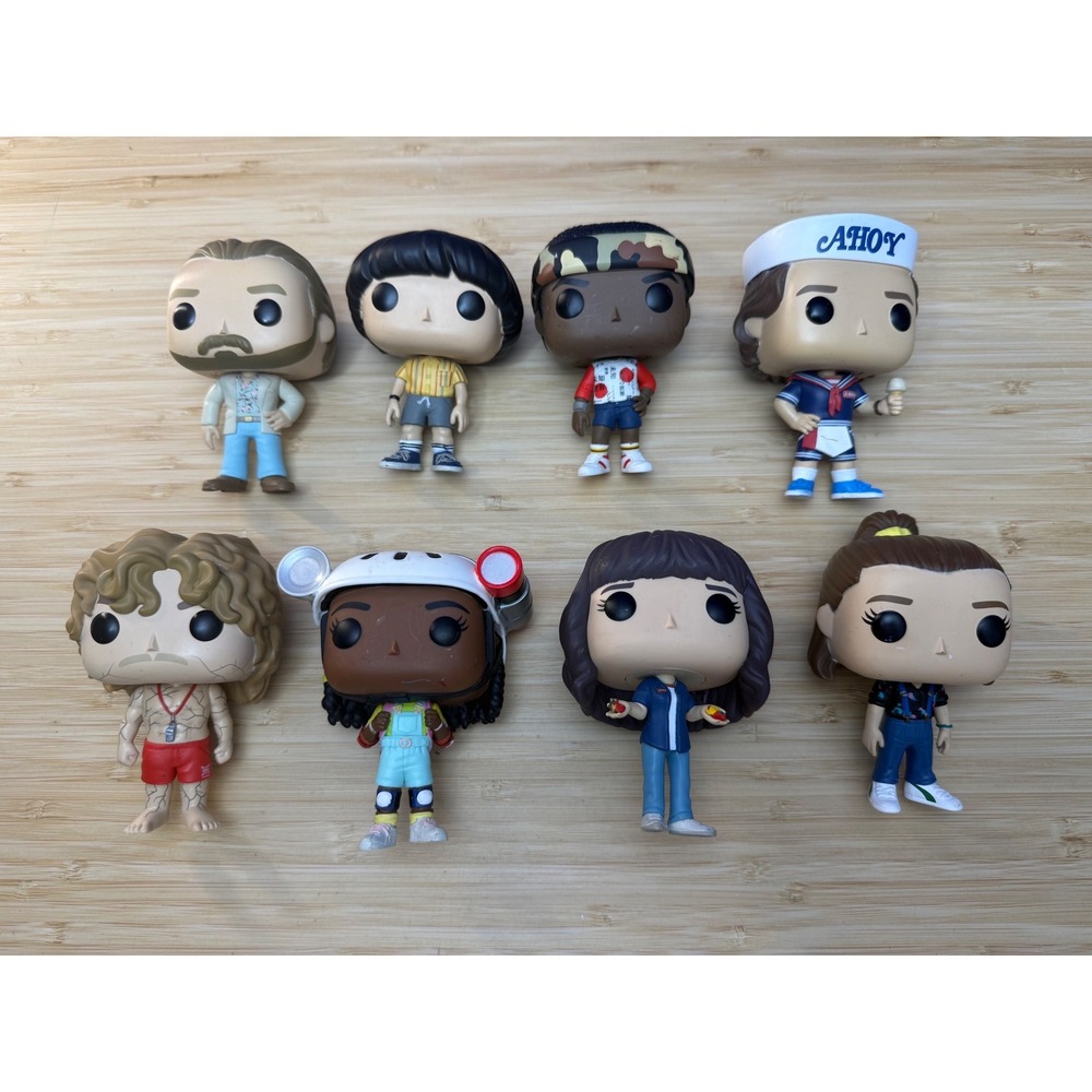 Funko Pop Stranger Things Figure Lot 8pc Steve Erica Billy Eleven Hopper Will
